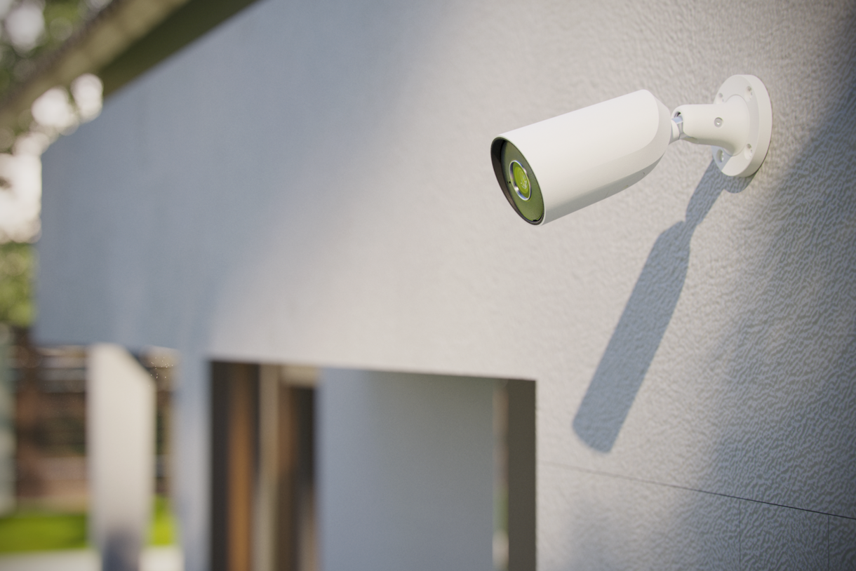Caméra de surveillance sur une maison