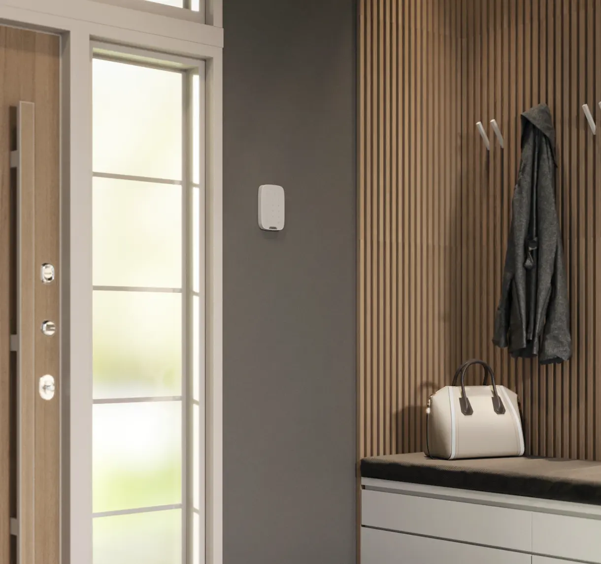 Cambrioleur qui force une porte de maison